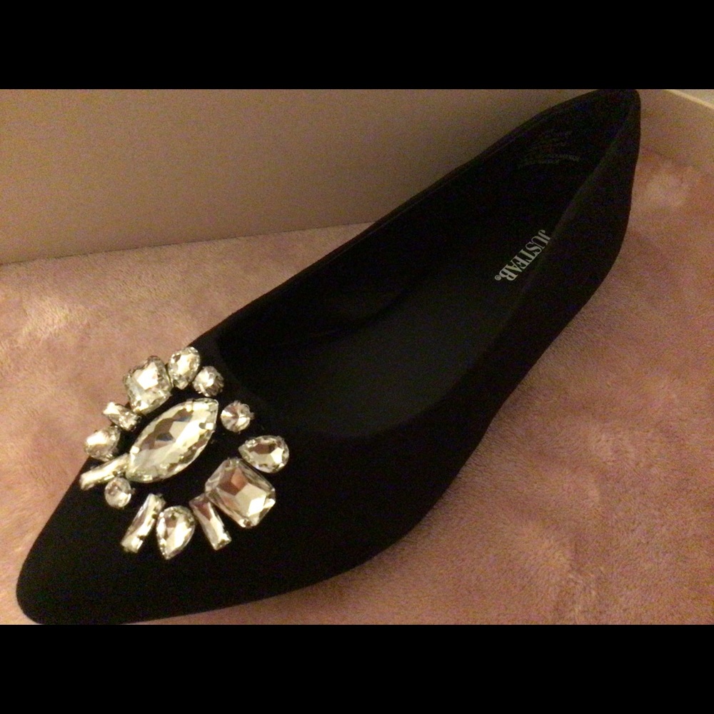 Just fab black flats